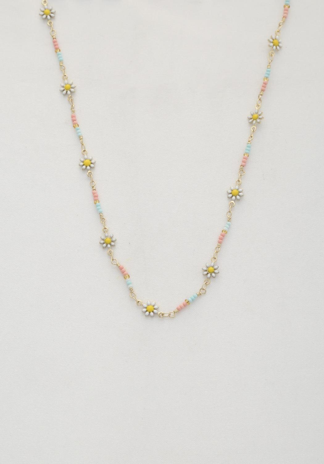 Flower Beaded Necklace